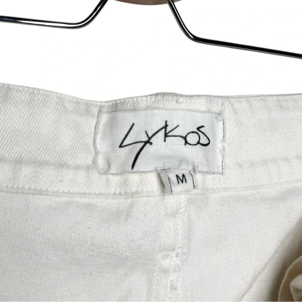 Lykos Cream Natural Cotton Hemp Casual Art In Motion Pants - Medium